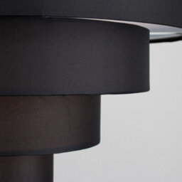 Valuelights Nevada Pair Of Modern 4 Tier Black Fabric Ceiling Light Shades (D)40Cm - thumbnail 3