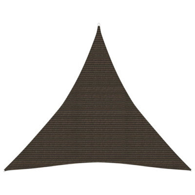 Berkfield Sunshade Sail 160 G/m2 Brown 4.5X4.5X4.5 M Hdpe - image 1
