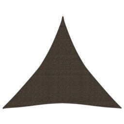 Berkfield Sunshade Sail 160 G/m2 Brown 4.5X4.5X4.5 M Hdpe - thumbnail 1