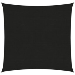 Berkfield Sunshade Sail 160 G/m2 Black 3.6X3.6 M Hdpe - thumbnail 1
