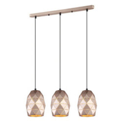 Luminosa Lighting Luminosa Modern Hanging Pendant Golden Champagne 3 Light , E27 - thumbnail 1