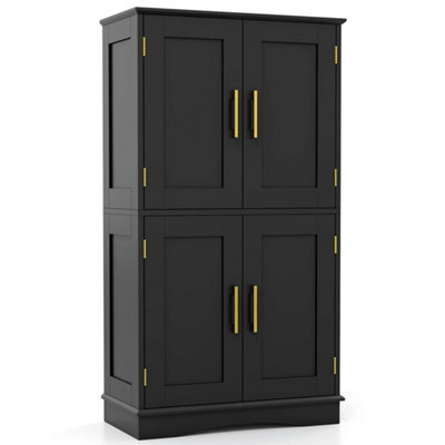 110Cm Freestanding Bathroom Floor Storage Pantry Cabinet - image 1