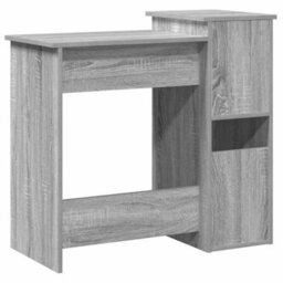 Berkfield Desk With Shelves Grey Sonoma 84X40X78 Cm Engineered Wood - thumbnail 7