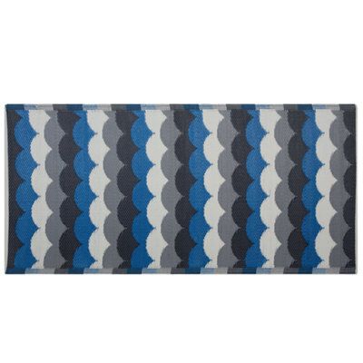 Beliani Outdoor Rug Bellary Blue 90 X 180 Cm - image 1