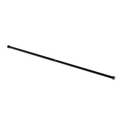 GoodHome Araxos Matt Black Extendable Single Curtain Pole Set, (L)1200mm-2100mm (Dia)28mm - thumbnail 2