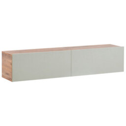 Beliani Wall Mounted Tv Stand Gladstone Light Green
