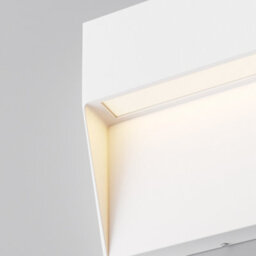 Luminosa Lighting Luminosa Mane Square Outdoor Flush Wall Lamp White 3000K 100Lm Ip54 - thumbnail 2