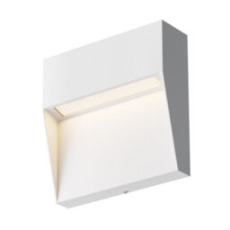 Luminosa Lighting Luminosa Mane Square Outdoor Flush Wall Lamp White 3000K 100Lm Ip54 - thumbnail 1