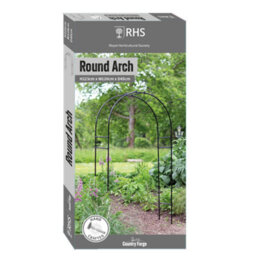 Tildenet Country Forge Heavy Duty Round Arch Powder Coated Tubular Steel W1.2M X H2.09M X D45Cm Black - thumbnail 2