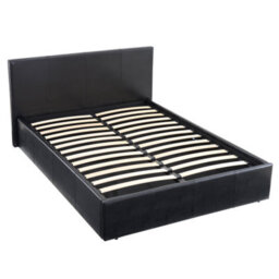 Luna 4Ft Small Double Black Ottoman Storage Bed With Gas Lift & 15Cm Thick Memory Foam Mattress - L: 203Cm X W: 138Cm X H: 88.5Cm - thumbnail 5