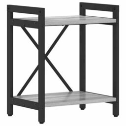 Berkfield Bookcase Grey Sonoma 40 X 30 X 48.5 Cm Engineered Wood - thumbnail 2