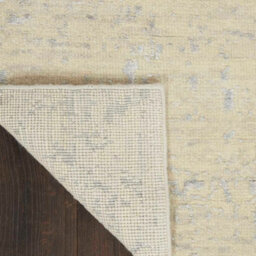 Ivory Silver Blue Handmade Luxurious Modern,abstract Rug For Bedroom & Living Room-61Cm X 91Cm - thumbnail 6