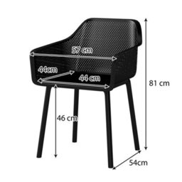 Modern Plastic Dining Chairs Set Of 2 W/ Wide Seat - thumbnail 2
