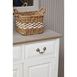 Orsina 2 Drawer Ivory Sideboard Cabinet, Pine Wood Storage Side Board For Kitchen, Dinning Room, Hallway, & Office - thumbnail 8