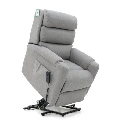 Furnishings For Less UK Burton Rise And Recline Armchair Electric Dual Motor Grey - image 1