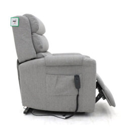 Furnishings For Less UK Burton Rise And Recline Armchair Electric Dual Motor Grey - thumbnail 4