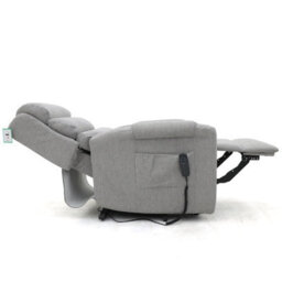 Furnishings For Less UK Burton Rise And Recline Armchair Electric Dual Motor Grey - thumbnail 6
