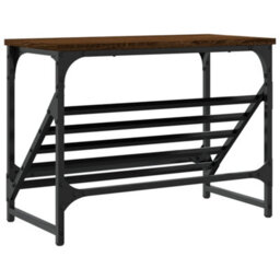 Berkfield Shoe Rack Brown Oak 60X30X45 Cm Engineered Wood - thumbnail 6