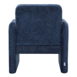 Living And Home Modern Blue Accent Chair With Lumbar Pillow - thumbnail 4
