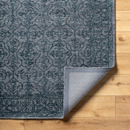 Livabliss Sicily-Hand Tufted Charcoal Blue Wool Traditional Vintage Boho Living Dining Bedroom Rug 152 X 229 Cm Easy Care, Non Shedding - thumbnail 4
