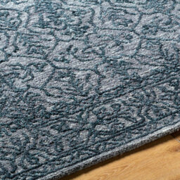 Livabliss Sicily-Hand Tufted Charcoal Blue Wool Traditional Vintage Boho Living Dining Bedroom Rug 152 X 229 Cm Easy Care, Non Shedding - thumbnail 3