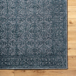 Livabliss Sicily-Hand Tufted Charcoal Blue Wool Traditional Vintage Boho Living Dining Bedroom Rug 152 X 229 Cm Easy Care, Non Shedding - thumbnail 8