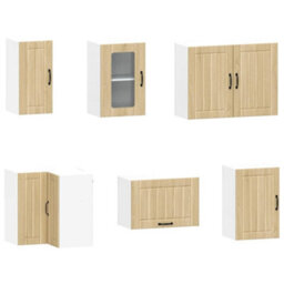 Berkfield 11 Piece Kitchen Cabinet Set Lucca Sonoma Oak Engineered Wood - thumbnail 5