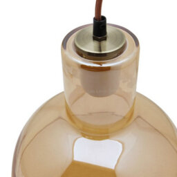 Long Life Lamps Company Modern Vintage Ceiling Gold Glass Pendant Lamp M0223 - thumbnail 4