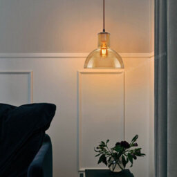 Long Life Lamps Company Modern Vintage Ceiling Gold Glass Pendant Lamp M0223 - thumbnail 6