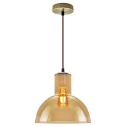 Long Life Lamps Company Modern Vintage Ceiling Gold Glass Pendant Lamp M0223 - thumbnail 3