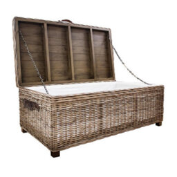 Fwstyle Assembled Lift Up Storage Coffee Table Kubu Rattan Pine - thumbnail 3