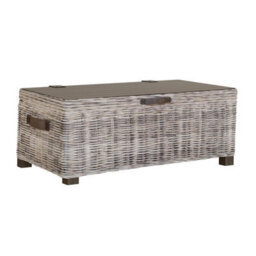 Fwstyle Assembled Lift Up Storage Coffee Table Kubu Rattan Pine - thumbnail 4