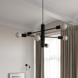 Sollux Lighting Duomo Steel Black 3 Light Classic Chandelier - thumbnail 8