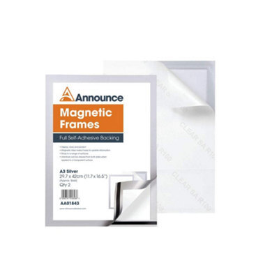 Advance Announce Magnetic Frame A3 Silver (Pack Of 2) Aa01843 - image 1