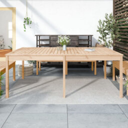Berkfield Garden Table 203.5X100X76 Cm Solid Wood Pine