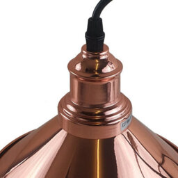 3 Light Bar Indoor Ceiling Industrial Pendant Fitting 100Cm Adjustable Loft Cord Cable 21Cm Retro Metal Cone Lightshade - thumbnail 4