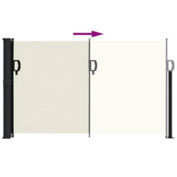 Walplus Retractable Side Awning Garden Sun Shade Canopy Gazebo For Back Door, Porch, Patio Cream 117X300 Cm - thumbnail 5