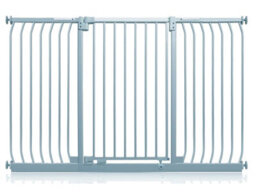 Safetots Extra Tall Elite Safety Gate, 161Cm - 170Cm, Matt Grey, Extra Tall 96.8Cm In Height, Pressure Fit Stair Gate - thumbnail 1