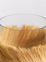 Orsina Modern Natural Candle Holder, Coastal Styled Large Candle Holder, Natural And Round Glass Candle Holder - thumbnail 5