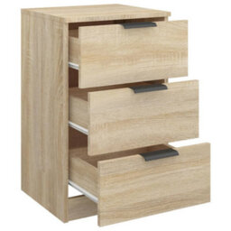 Berkfield Bedside Cabinets 2 Pcs Sonoma Oak 40X36X65 Cm - thumbnail 9