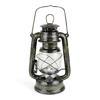 "Homelife ""ottawa"" Led Storm Lamp Antique Brass" - image 1