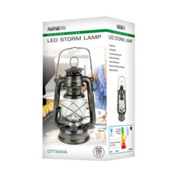 "Homelife ""ottawa"" Led Storm Lamp Antique Brass" - thumbnail 5