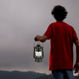 "Homelife ""ottawa"" Led Storm Lamp Antique Brass" - thumbnail 4