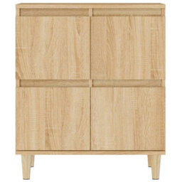 Berkfield Sideboards 3 Pcs Sonoma Oak 60X35X70 Cm Engineered Wood - thumbnail 8