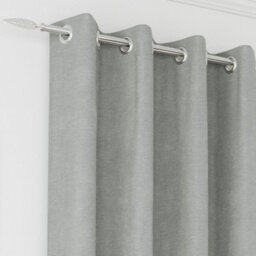Enhanced Living Knightsbridge 100% Blackout, Thermal Grey Curtains With Eyelet Header (Pair) - 66X90 Inch (168X229Cm) - thumbnail 2