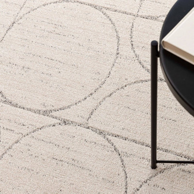 The Rug Edit Oslo Os02 Ellipse Grey Area Rug - 200X275Cm - image 1