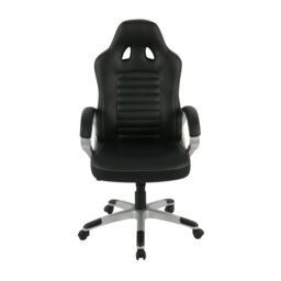 Thunya Black Faux Leather Effect Gaming Chair (H)1280mm (W)660mm (D)670mm - thumbnail 3
