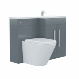 Nes Home 1100 mm Right Hand Vanity Unit And Btw Wc Toilet Pan Bathroom Aric - thumbnail 7