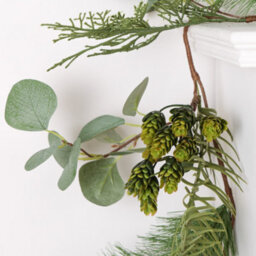 Dibor Eucalyptus Hedgerow Xmas Table Decoration Christmas Garland Decorations 1.8M - thumbnail 4