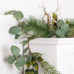 Dibor Eucalyptus Hedgerow Xmas Table Decoration Christmas Garland Decorations 1.8M - thumbnail 5